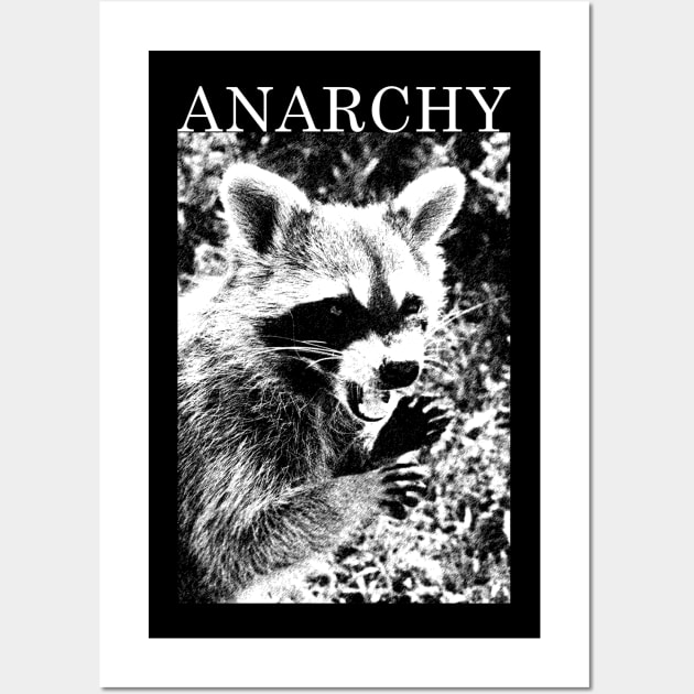 Anarchy Raccoon Wall Art by giovanniiiii